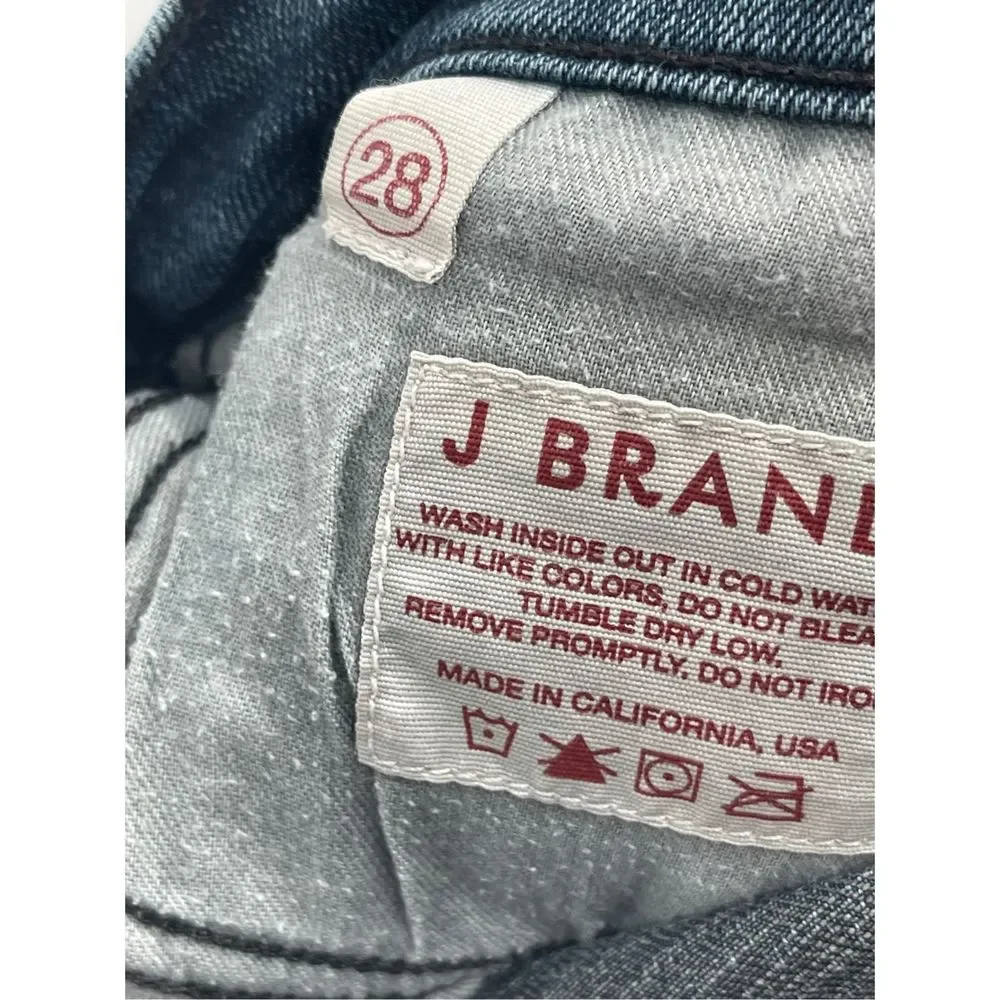 J Brand Jeans Women's Size 28 The Deal Blue Ankle Zipper Skinny Mid Rise Jegging